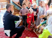 В Рогачевском церковном округе прошла совместная акция ГИБДД и благочиния, направленная на профилактику ДТП среди несовершеннолетних.