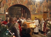 В Никольском храме с. Озерецкое отпраздновали Рождество Христово.