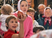 Детский пасхальный праздник  в Никольском храме села Озерецкое.