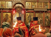 Приход Никольского храма села Озерецкое торжественно встретил Светлое Христово Воскресение.